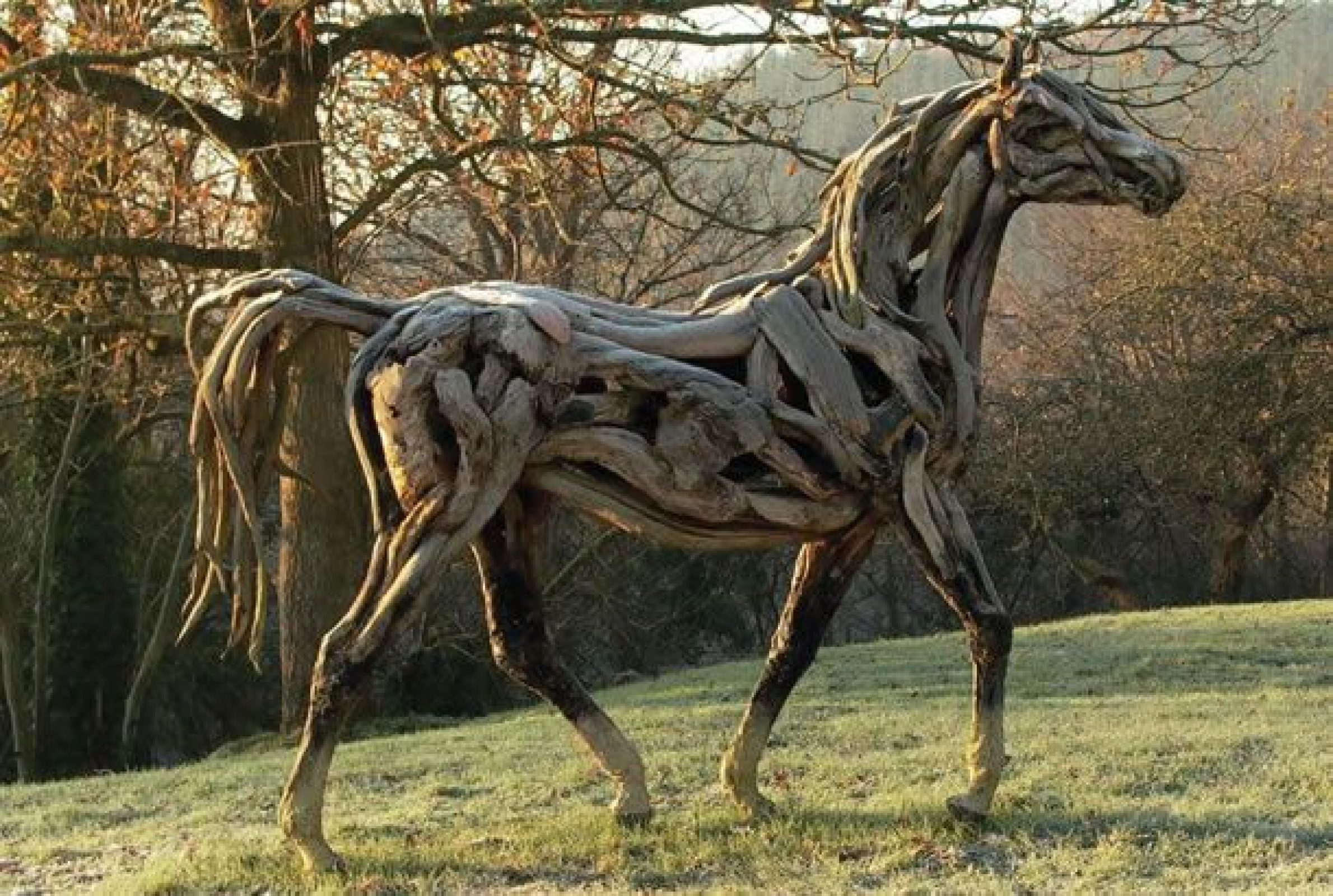 Driftwood Sculpture by Heather Jansch