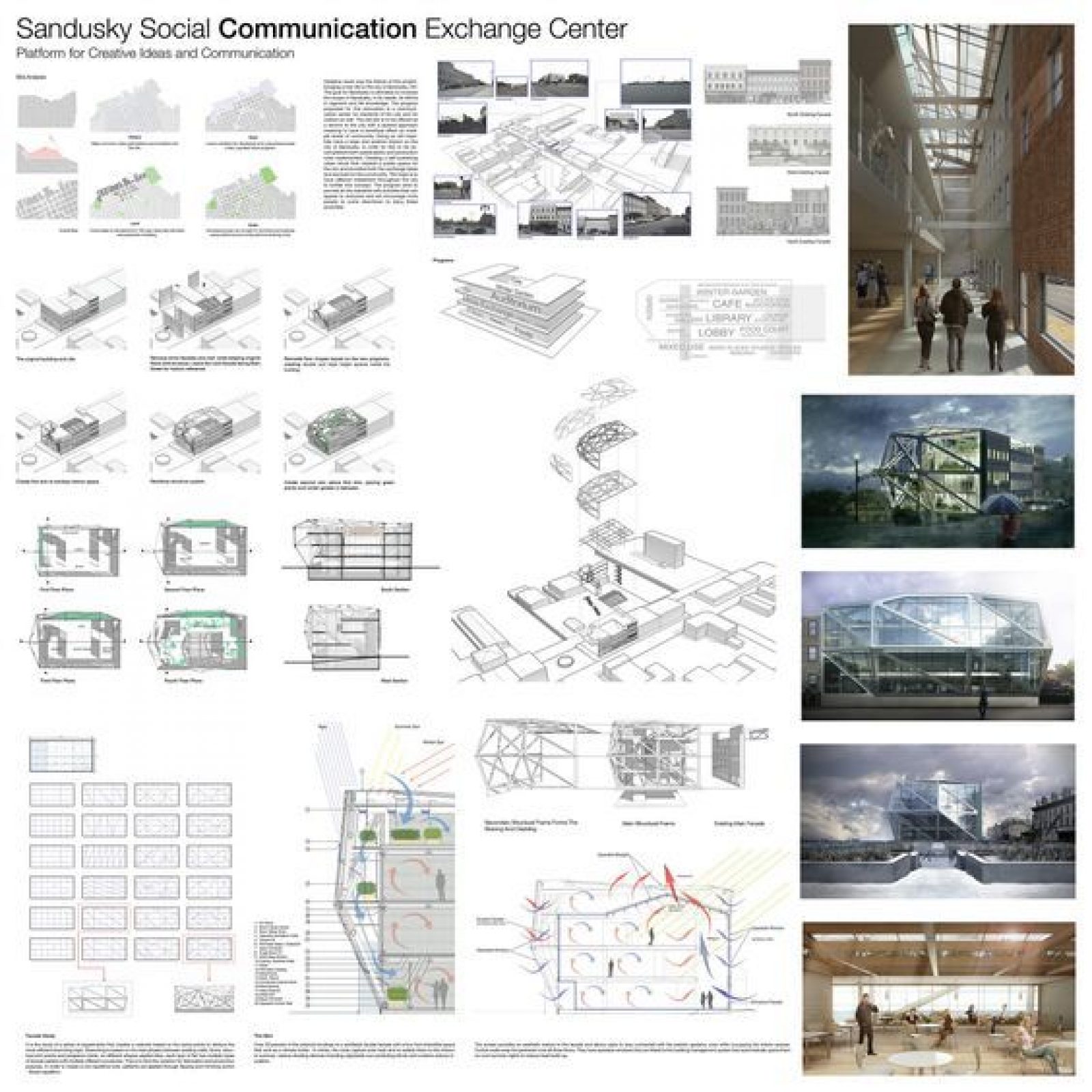 Sandusky Social Communication Exchange Center | Honglin Li - Arch2O.com