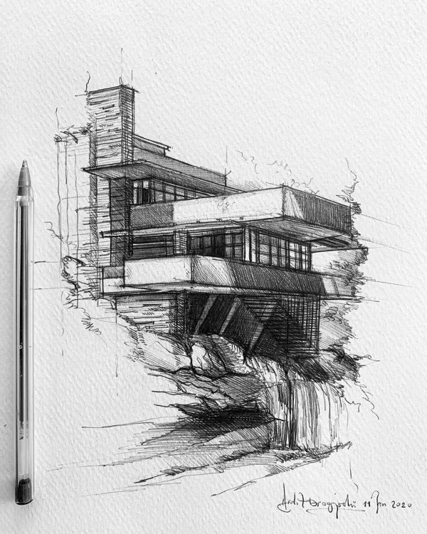 Architectural Sketching:10 Architecture Sketching Tips