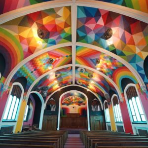 Okuda San Miguel transforms the interior of the International Church of ...