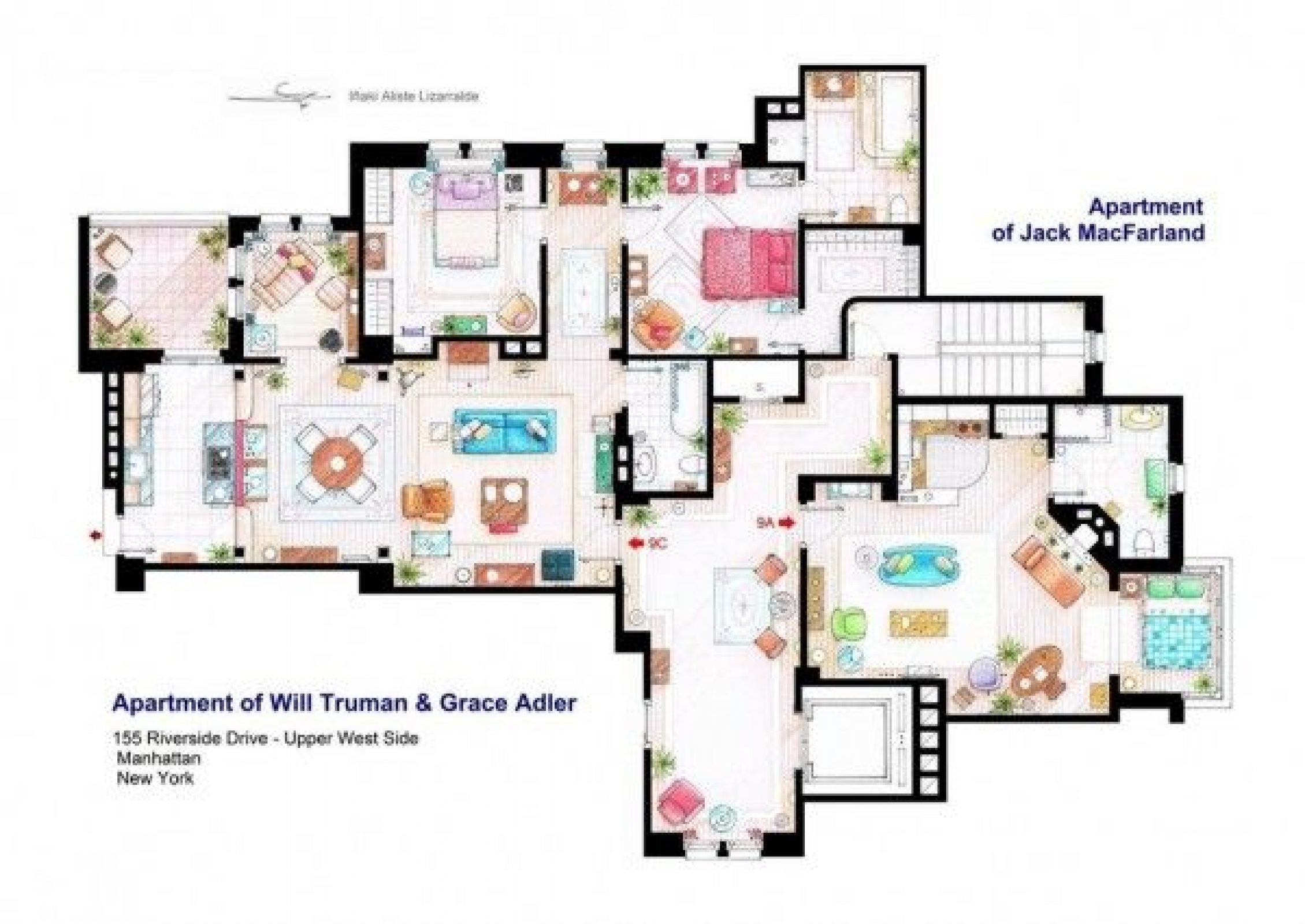 25 Perfectly Detailed Floor Plans Of Homes From Popular TV Shows Arch2O