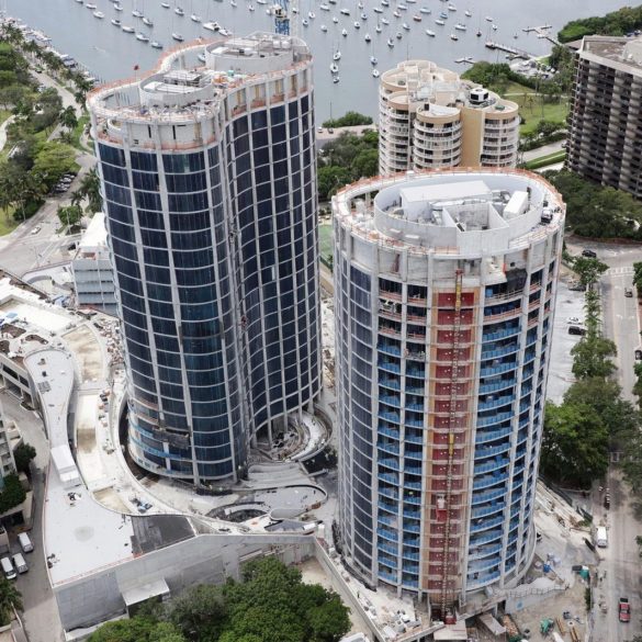 New Photos Reveal OMA’s Triplet Towers Undergoing Construction in Miami ...