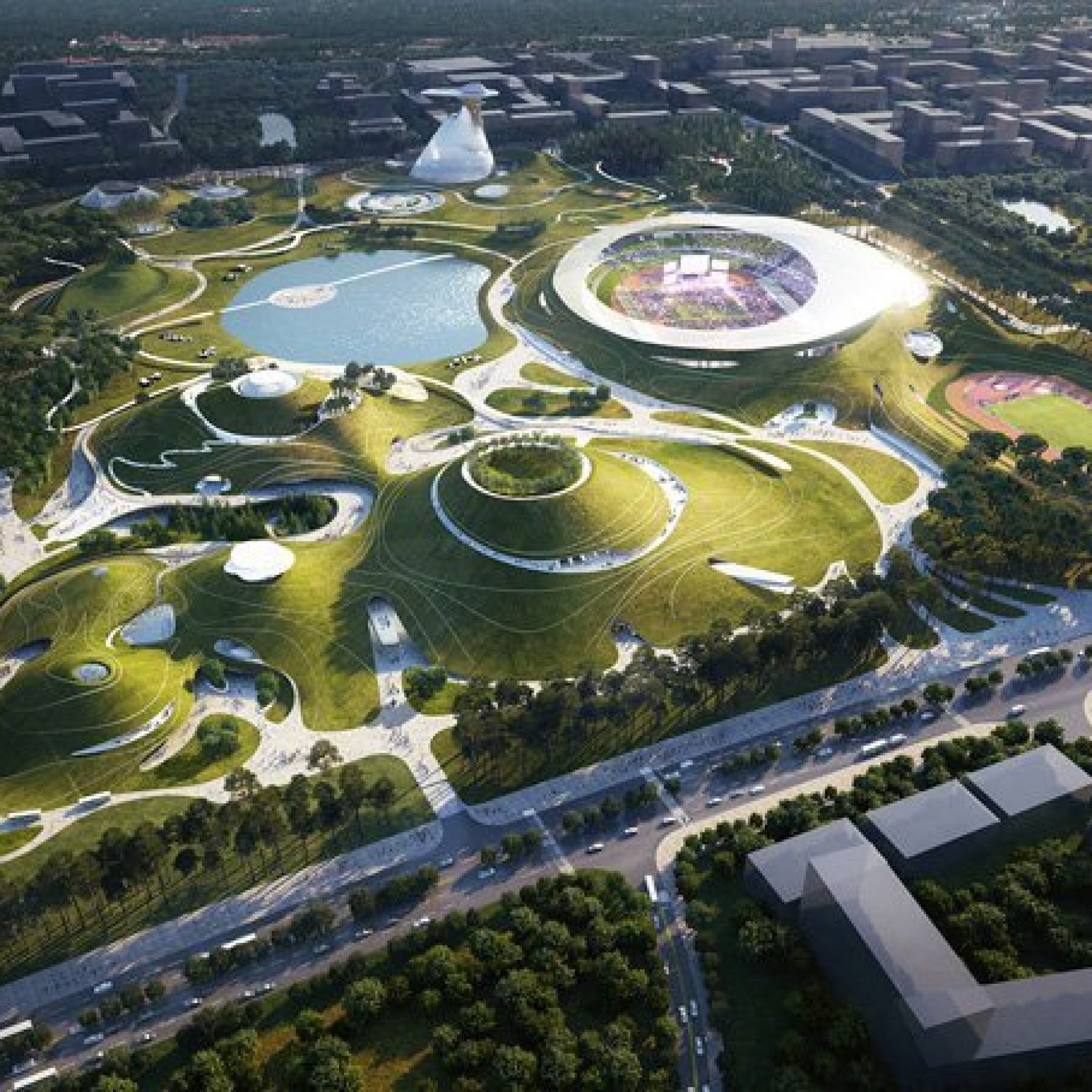 Quzhou Sports Complex by MAD Breaks Ground in China - Arch2O.com