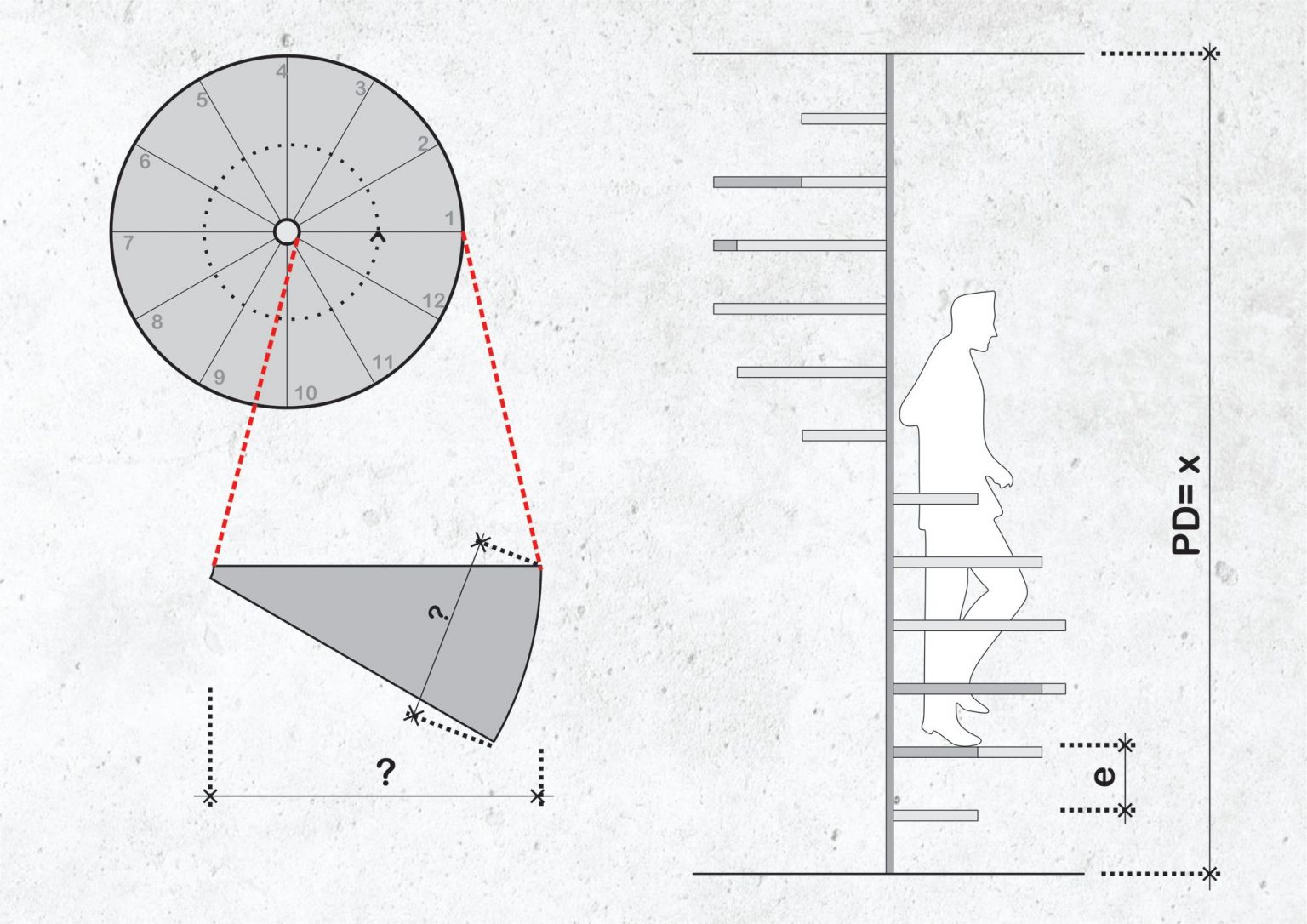 Spiral Staircase Plans Dimensions