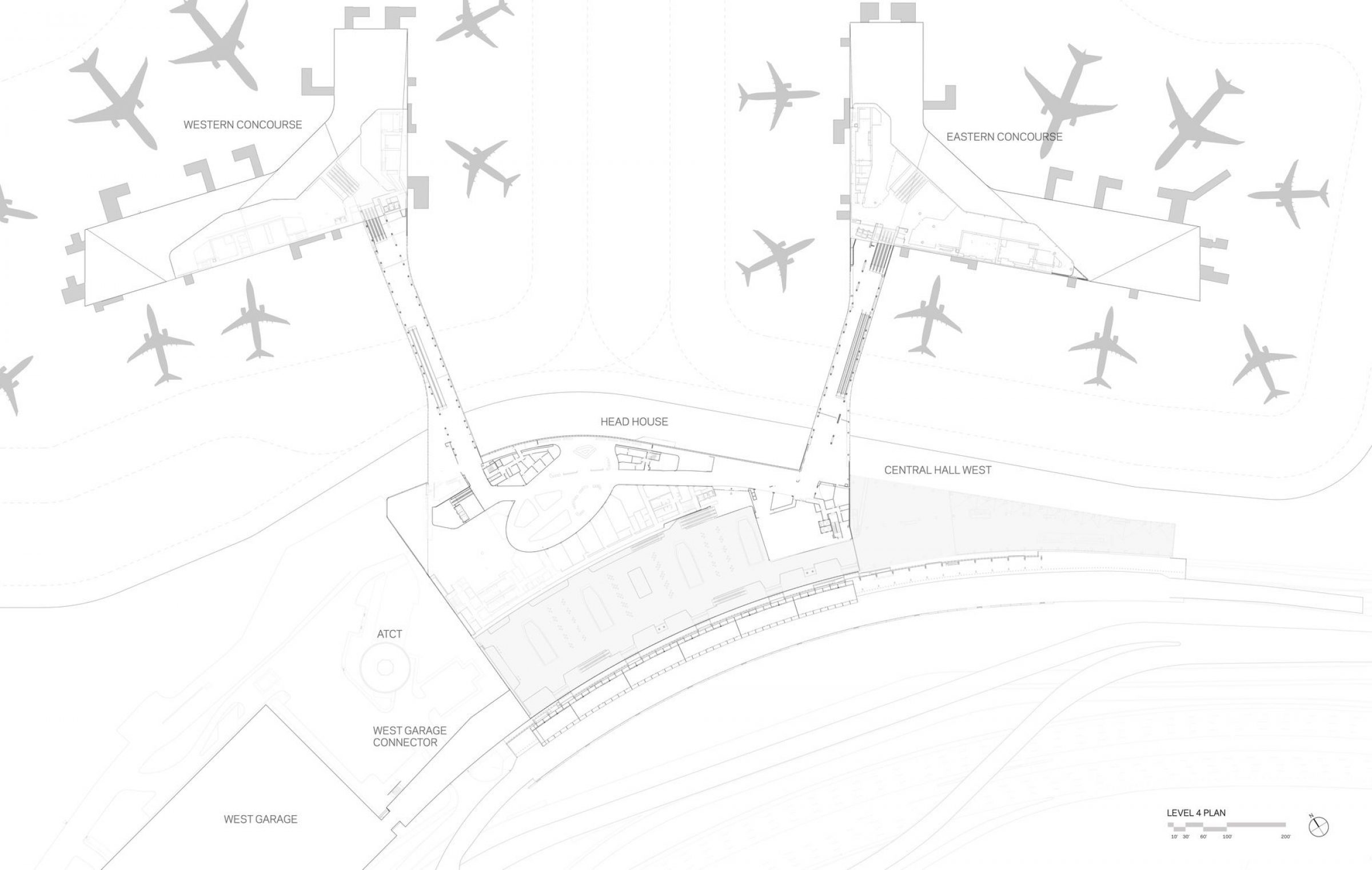 LaGuardia Terminal B Arrivals and Departures Hall | HOK - Arch2O.com