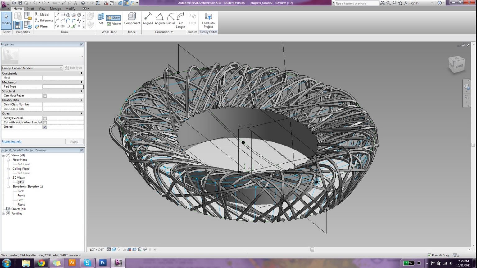 Параметрическое моделирование Revit