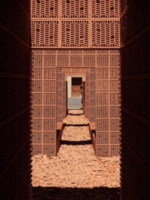 Attractive Temporary Brick Pavilion Explores Domestic Architecture