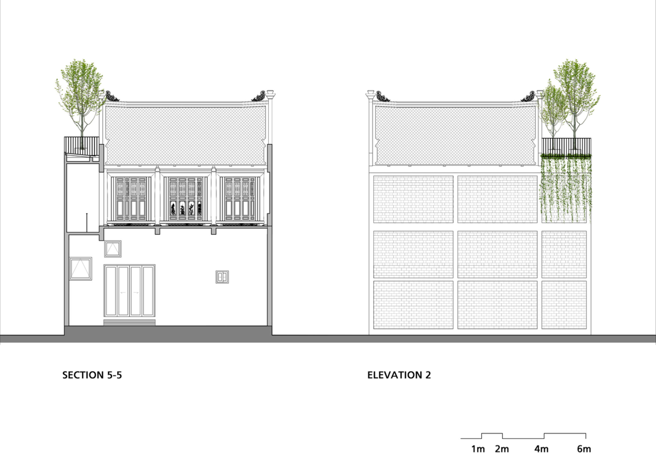 Section 05 and Elevation 02