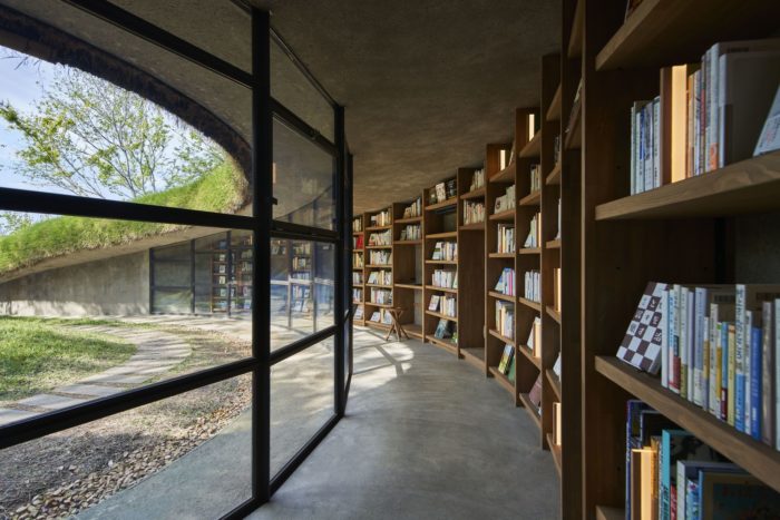 Library in the Earth