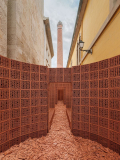 Attractive Temporary Brick Pavilion Explores Domestic Architecture