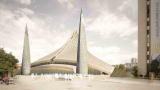 Central Mosque of Prishtina Competition Entry | Victoria Stotskaia, Raof Abdelnabi, Kamel Loqman