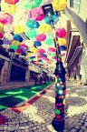 Colorful Umbrellas Installation in Portugal