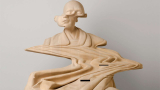 Glitch wooden sculpture | Paul Kaptein