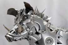 Hubcaps Recycling Sculpture | Ptolemy Elrington