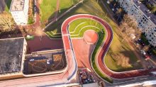 New Video Reveals a Bicycle Bridge that Doubles as a Roof in Utrecht