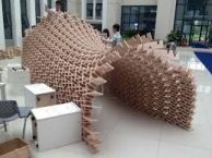 Plywood Pavilion Houses Graduate Exhibition | Nathan Melenbrink, Samo Pedersen and Shibu Raman