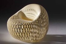 Styrofoam Wrapped Mesh Chairs | Keisuke Fujiwara